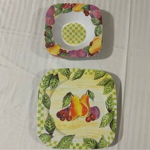 Trudeau melamine plates & bowls